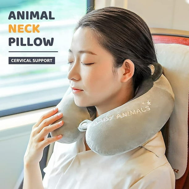 Almohada de viaje para animales, almohada 100% de espuma viscoelástica,  almohada para el cuello para avión, almohada de apoyo para el cuello y la  cabeza para dormir y descansar en YONGSHENG 8390615811668