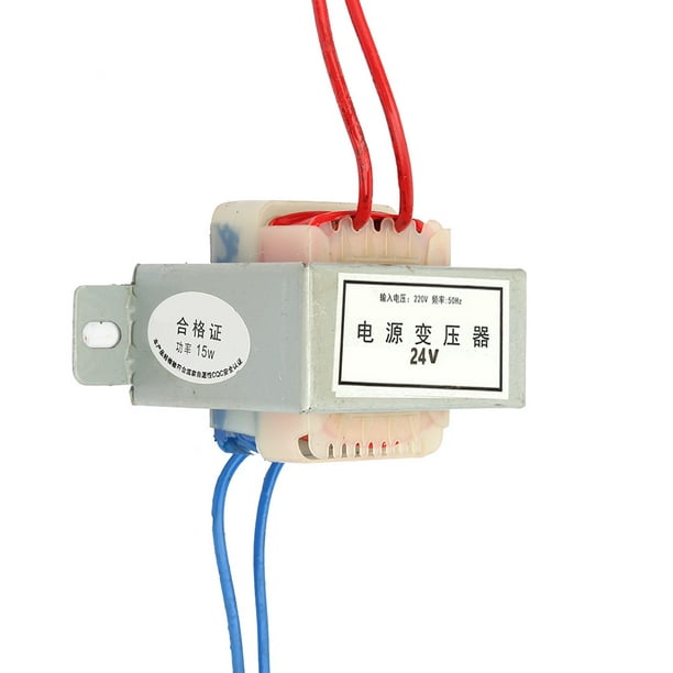 Transformador de potencia individual, CA 12V/24V Voltaje de salida 2W  Entrada 220V 50Hz Transformador de potencia de alambre de cobre completo  con