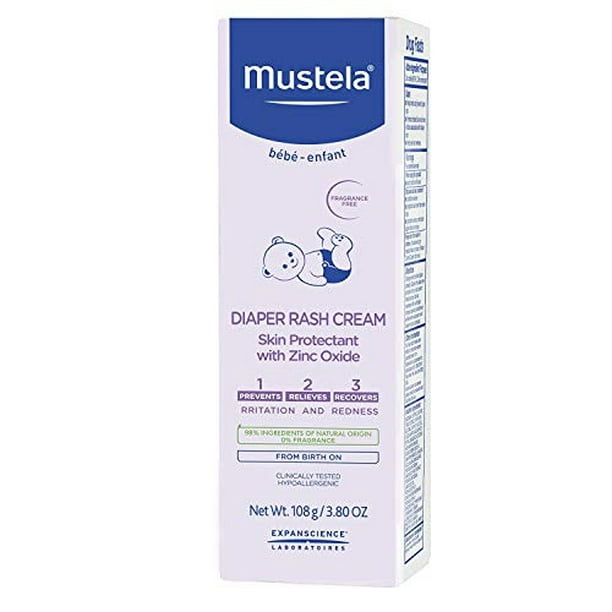Mustela Spray de crema antidermatitis para pañales para bebés, protector  sin contacto con óxido de zinc y aguacate natural, trata, alivia y previene