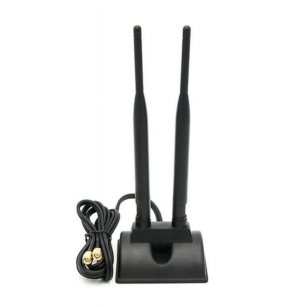 Antena Wifi de banda dual de 2,4 GHz y 5 GHz, base magnética de