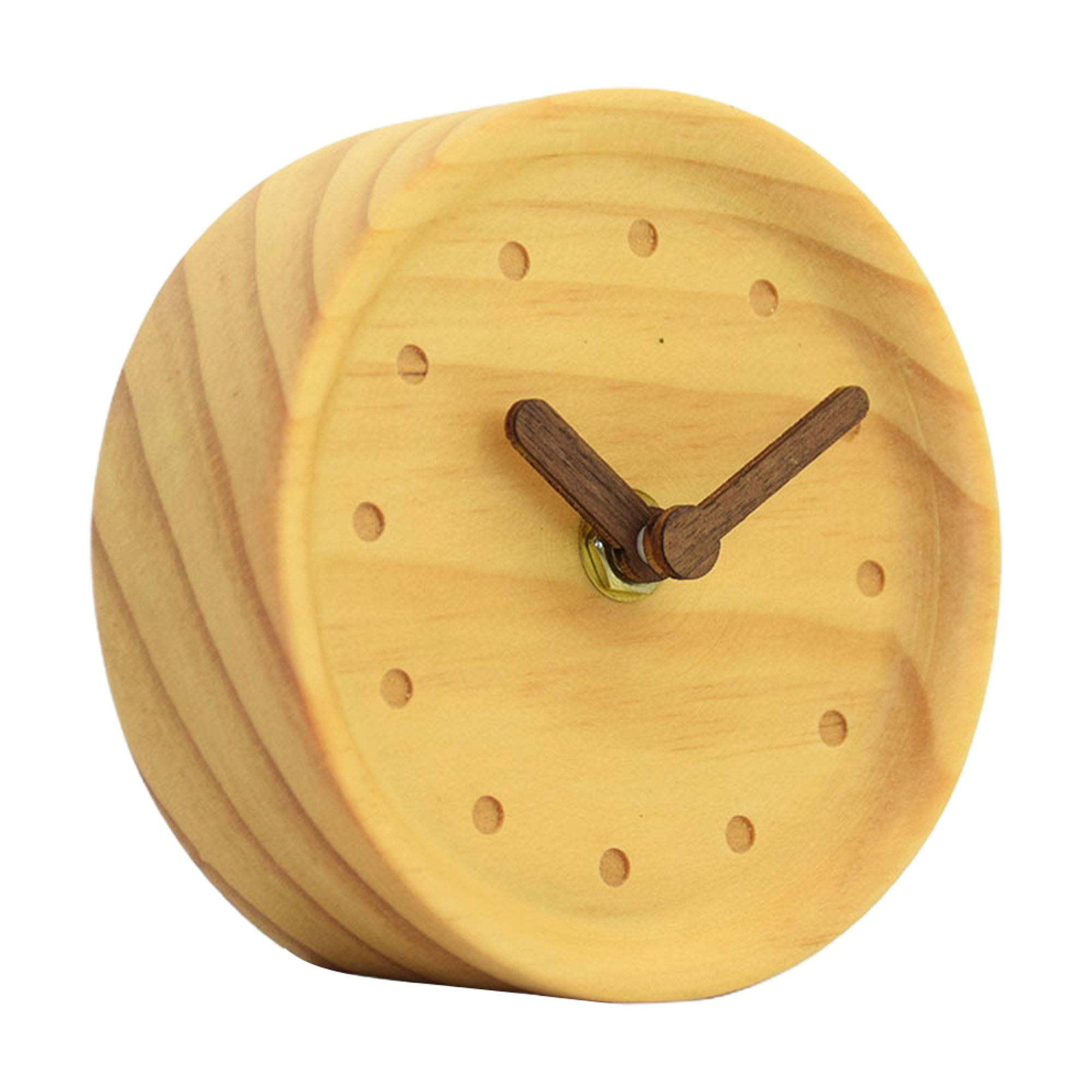 Reloj despertador creativo de madera maciza Aguja de madera de moda Reloj  de mesa pequeño silencioso Reloj de registro Zhivalor BST3006293-2