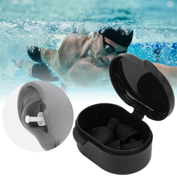 Tapones para los oídos de natación tapones para los oídos de natación de  gel de sílice suave flexible de silicona TOSWIM para nadar LHCER Otros