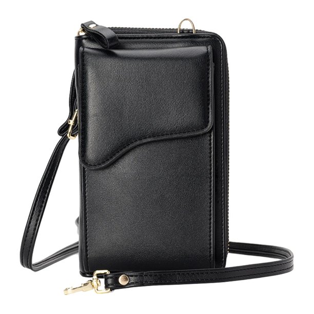 Bolso pequeño de cuero para teléfono móvil para mujer, bandolera, bolso de  mensajero de hombro con c Yuyangstore bolso del teléfono celular