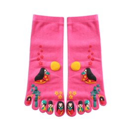 Calcetines de cinco dedos para mujer, antideslizantes, para yoga, 6 pares  Colores variados women shoe 4-6/girls shoe 3.5-5 Unique Bargains Calcetines