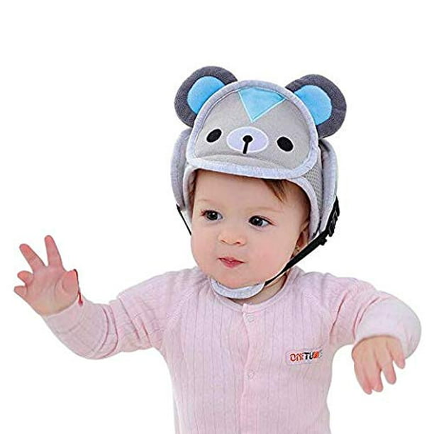 Casco de seguridad para caminar para niños pequeños, protector de cabeza  ajustable, sin golpes, protector de cabeza para niños, anticaídas, gorra de