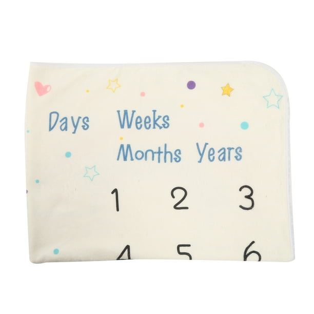 Mantas de hitos mensuales para bebés, manta suave unisex para el mes, mantas  de fondo para fotos