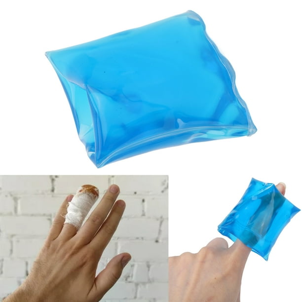Bolsa de hielo de gel frío para dedos de manos y pies, manga de tratamiento  frío y caliente, manga de congelación rápida, reutilizable, manga fría