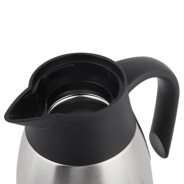 ShineMe - Jarras de café para mantener el calor, jarra de café térmica de  acero inoxidable con cepillo de limpieza, termo de café al vacío de doble