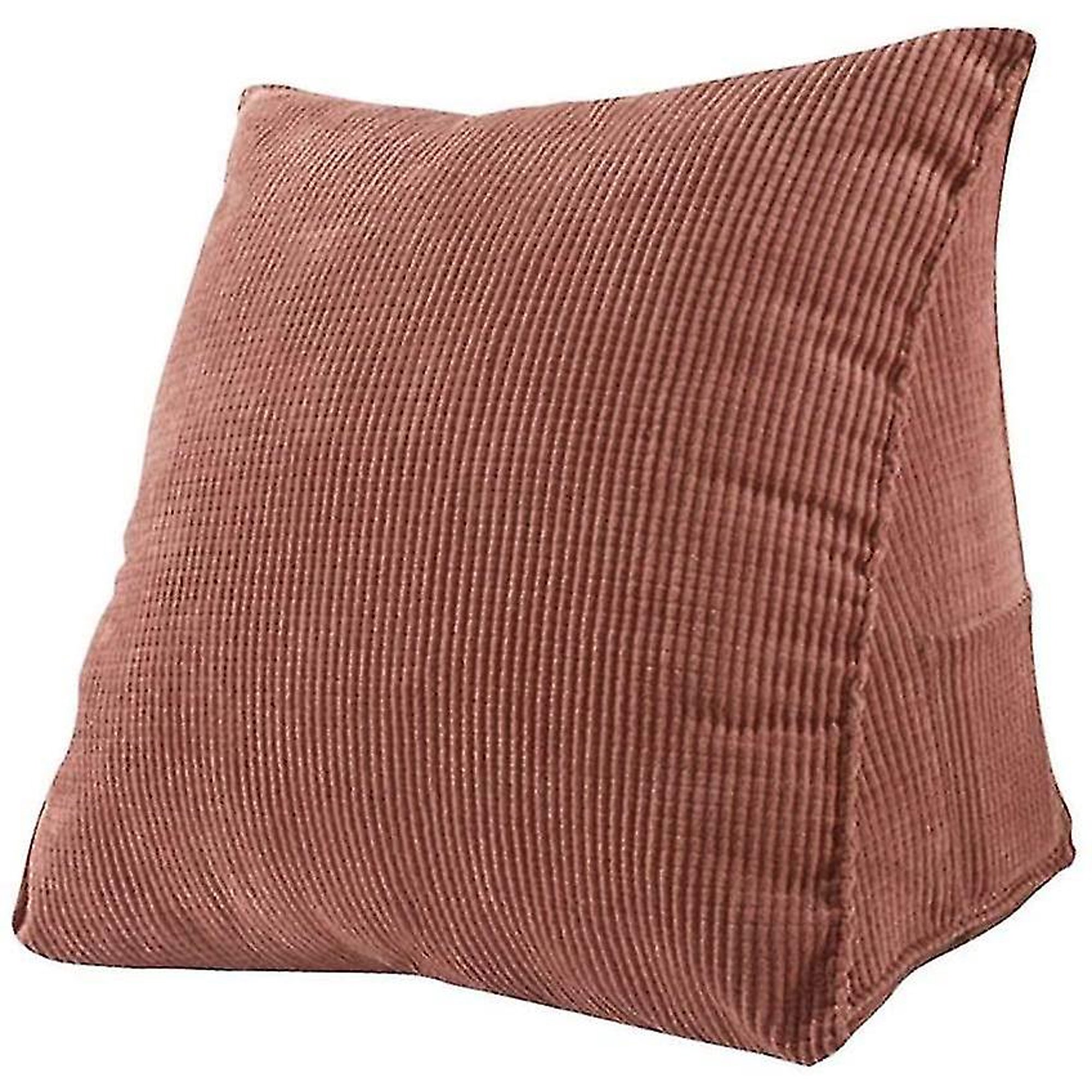 Almohada de cuña para cama, cojines ajustables de lectura, cabecera de tela  portátil, extraíble y lavable, de algodón y lino triangular, cojín de