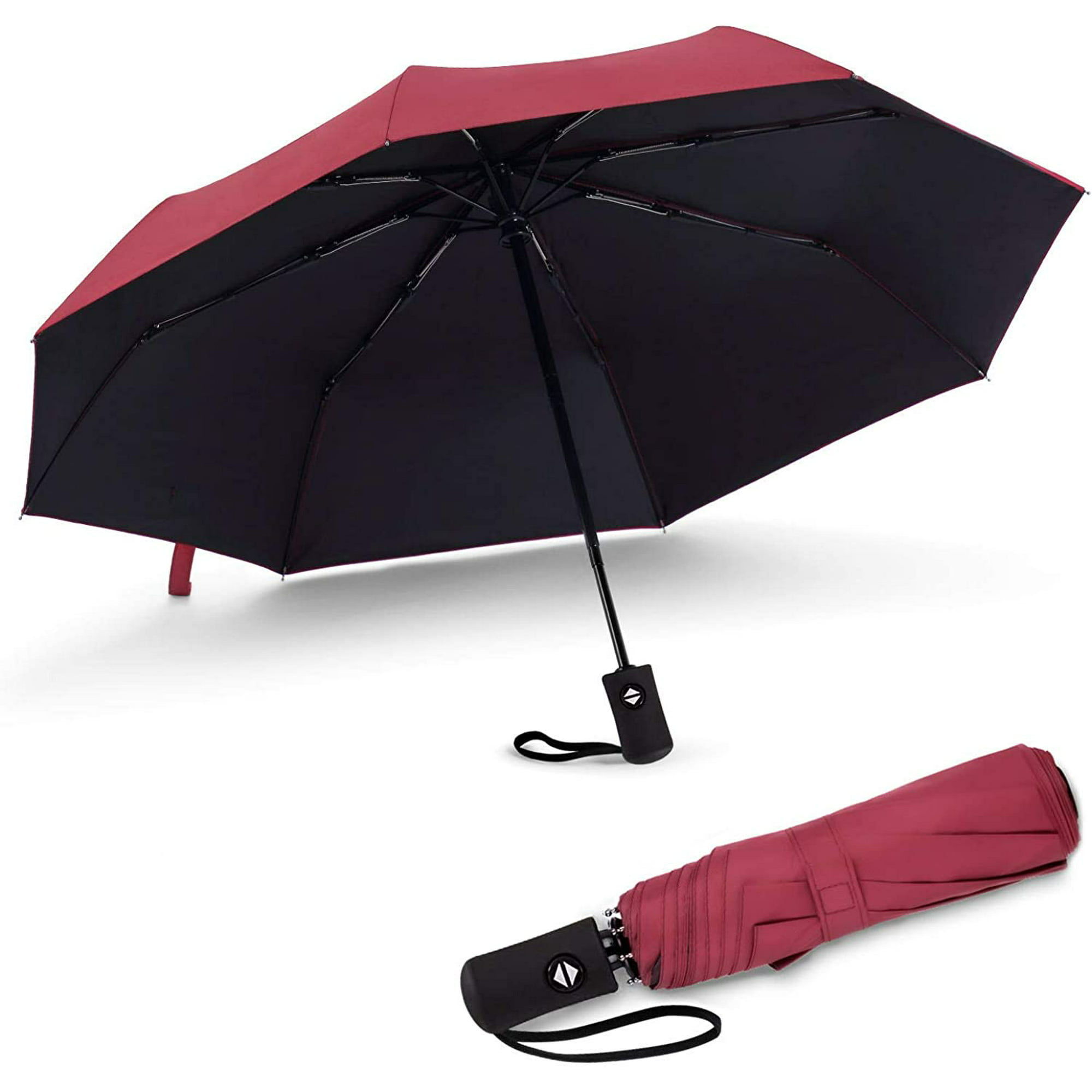  Paraguas plegable portátil, totalmente automático con apertura  inversa, paraguas de viaje unisex, paraguas de regalo (incluyendo dos  paraguas)), 8090774063198 : Deportes y Actividades al Aire Libre