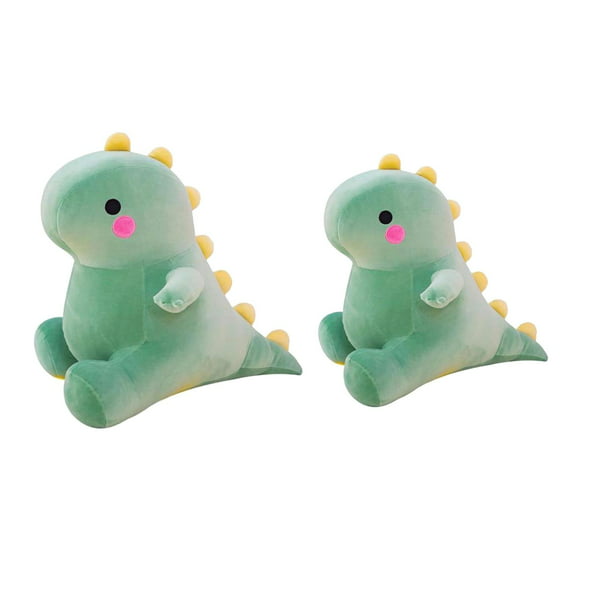  Juguetes de peluche de animales, diseño de dinosaurio suave,  para regalo, niños y niñas (verde, 9 pulgadas) : Juguetes y Juegos