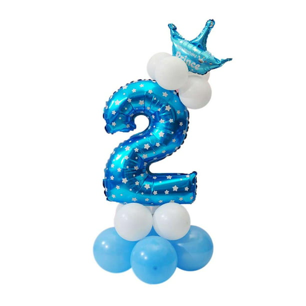 Todos los números Balloon Column Set Baby Shower Decoración de de  cumpleaños Yuyangstore Conjunto de globos de números