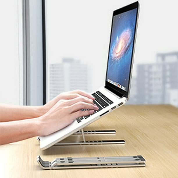 Base Soporte Laptop Aluminio Notebook Mac Macbook Tabletas Ajustable - Toda  Tecnología
