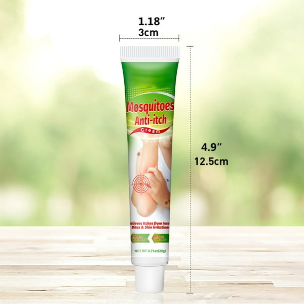 Crema de ácaros y alivio de mordeduras, mezcla 10% natural de azufre para  picaduras multiusos, enrojecimiento, picazón e irritación, segura para  niños