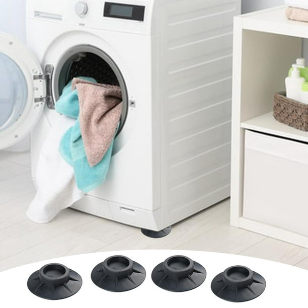 Almohadillas antivibración para lavadora, 4 piezas de goma para lavadora y  secadora, almohadillas de pies para máquina anti-ruido, protegen el piso