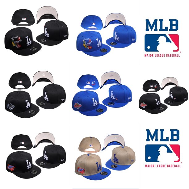 M.L.B Dodgers LA 6 Estilo Gorra De Béisbol Totalmente Cerrada Plana Para  Hombres Y Mujeres Casual Deportes Al Aire Libre