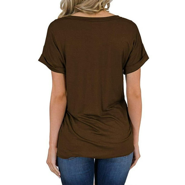 Las mejores ofertas en Camisetas Marrón para Mujeres
