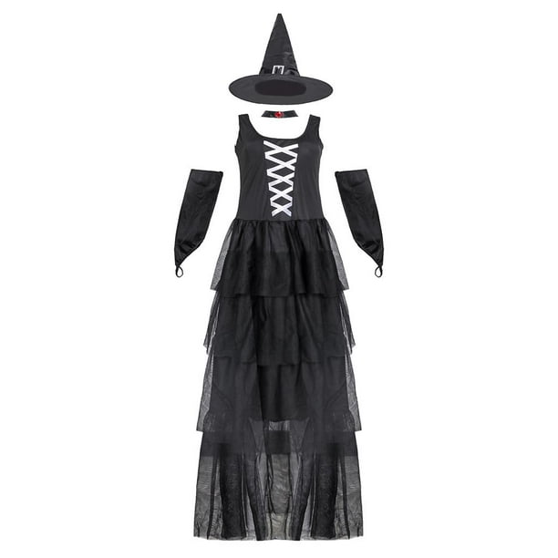  LIUMANG Disfraz de Halloween para mujer, disfraz de fiesta,  disfraz de bar para fiesta de disfraces de Halloween, vestido elegante de  Halloween (color marrón, tamaño: mediano) : Juguetes y Juegos