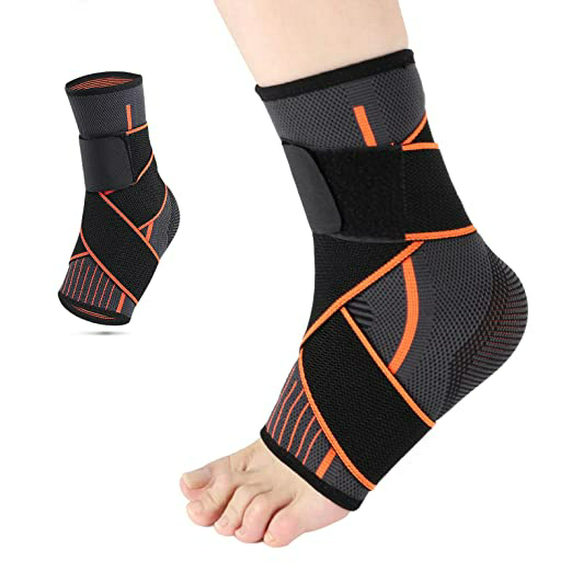 Tobillera, soporte de tobillo, soporte de tobillo de compresión ajustable  para hombres y mujeres, protege contra esguinces y lesiones de tobillo
