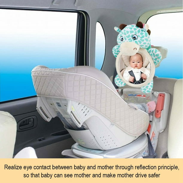 Comprar 2 en 1 para niños Monitor Espejo retrovisor para bebés Espejo de  observación para bebés en el automóvil Asiento trasero del automóvil Espejo  de seguridad para niños Fácil instalación