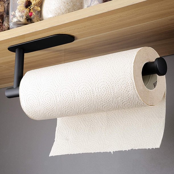 Soporte para toallas de papel, 2 unidades, adhesivos, rollo de toallas de  papel montado en la pared para cocina, soporte autoadhesivo para rollos de