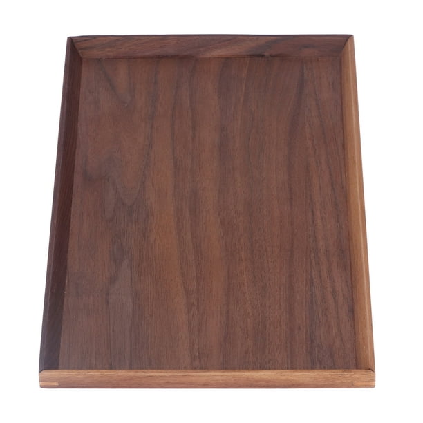 Bandeja de madera, bandeja de madera de nogal, plato rectangular de madera  de nogal, bandeja para servir de nogal, diseño de última generación
