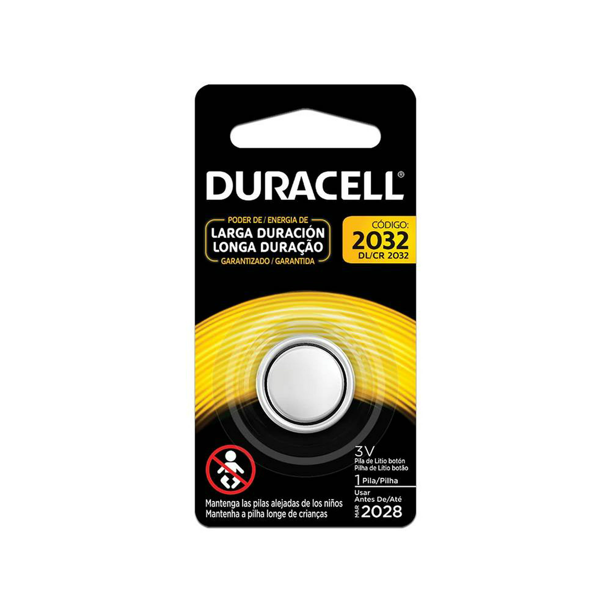 Pila de botón de litio Duracell CR2032 de 3V. Venta online de pilas de  botón.