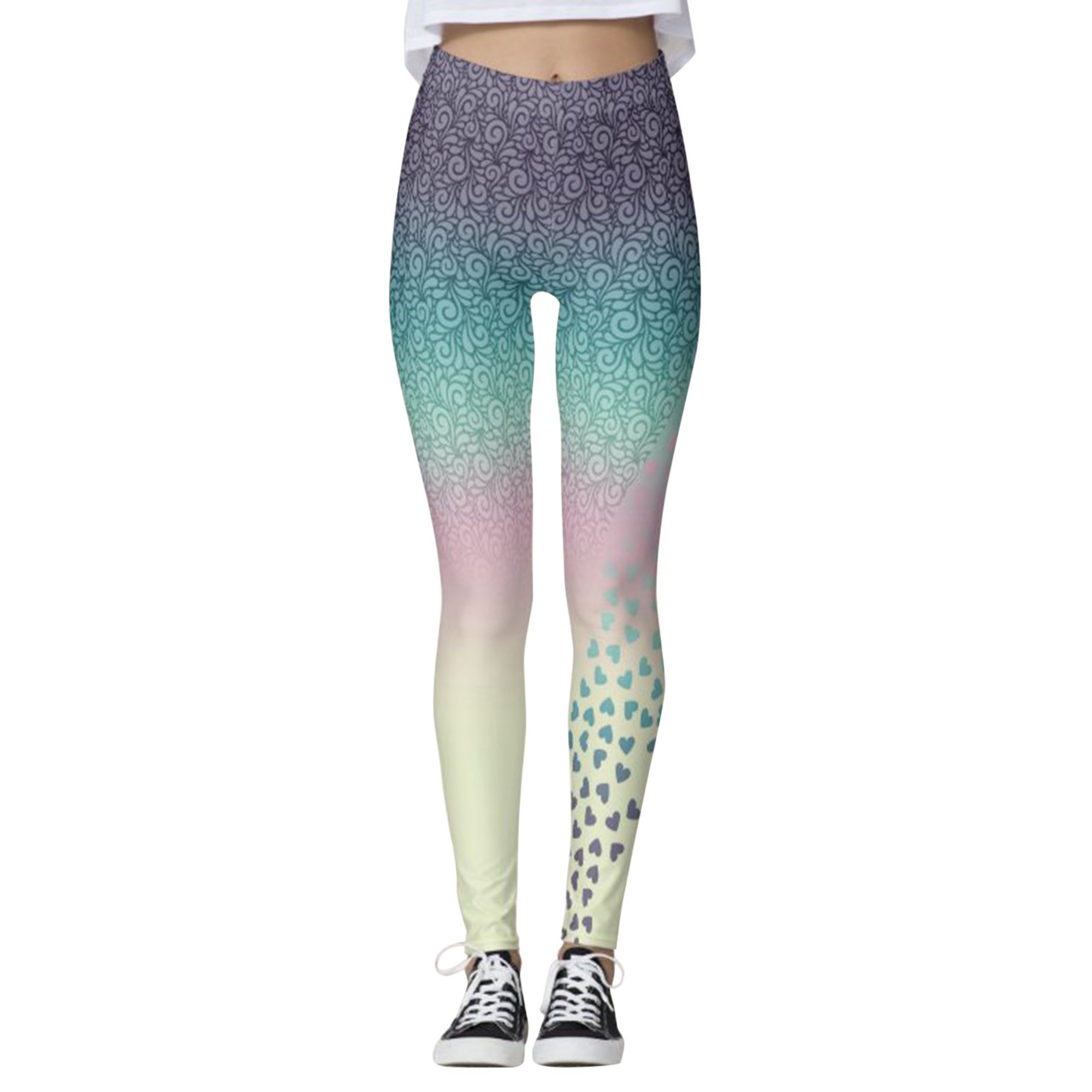 Gibobby Leggings Mujer Leggings deportivos con estampado del día San  Valentín para mujer（Plateado， X Gibobby