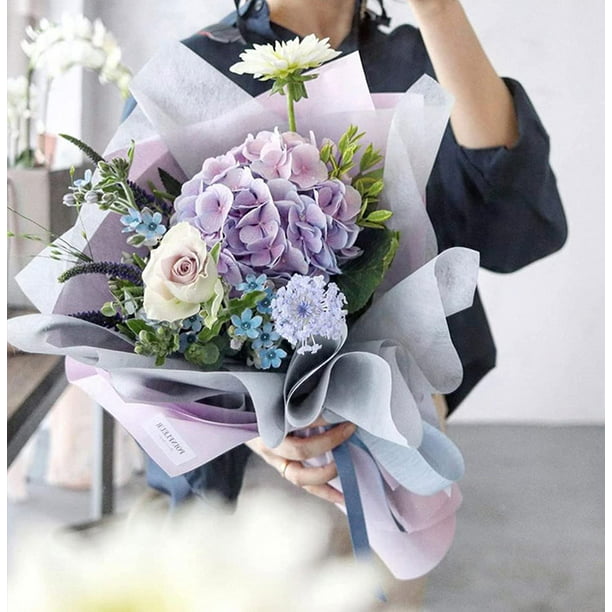 40 Hojas De Papel Coreano Para Flores Bouquet Regalos