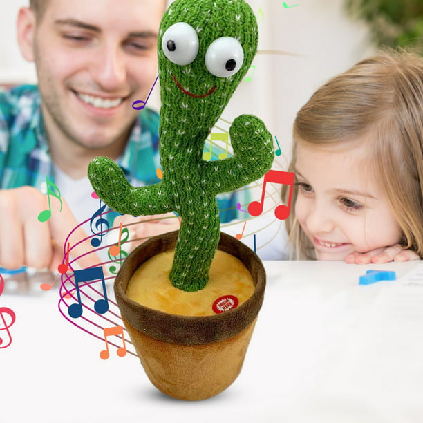 Cactus Electric Music Dancing Twisting Plush Doll Kids Acompañar Juguete  (A) Likrtyny juguetes de los niños