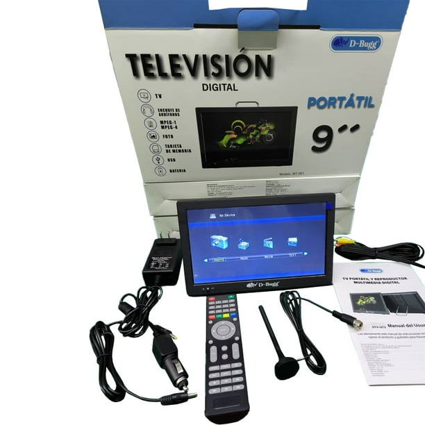 Televisión Digital Portátil DBugg NS 1002D / 9 pulg. / Negro