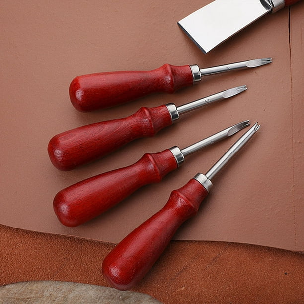 Comprar Herramienta de artesanía de cuero multiusos 7 en 1, conjunto de  herramientas para biselar bordes de cuero para coser y arrugar