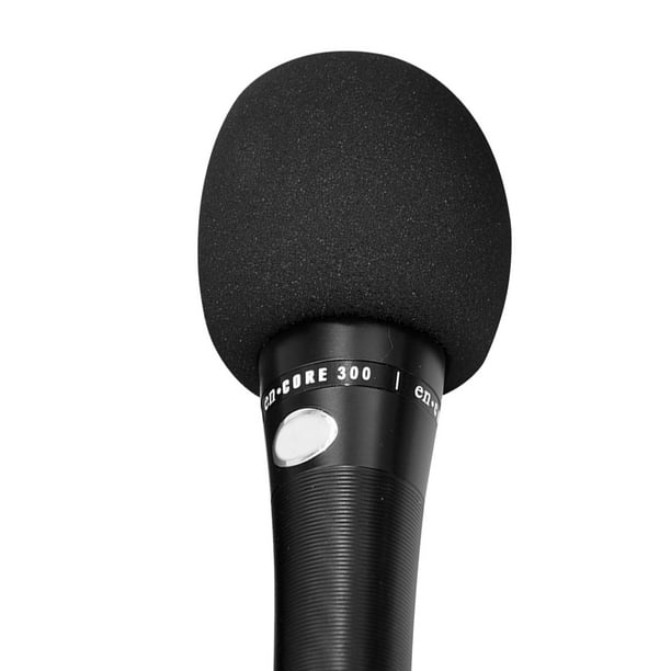 Micro Esponja Espuma Micrófono de Mano Cubierta de Parabrisas Negro  Yuyangstore Funda de esponja para micrófono