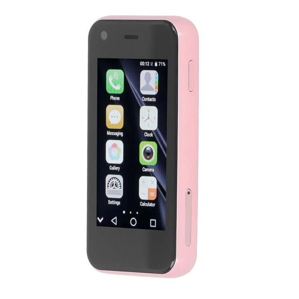 Mini Teléfono Inteligente 3G para Android, Teléfono Celular de Bolsillo,  Teléfono Móvil Pequeño Portátil, Mini Teléfono con Pantalla Táctil de 2.5  , Compatible con Internet 3G,(Rosa sakura) : : Electrónicos