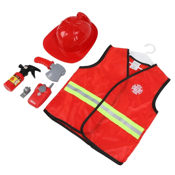 Fancy Dress Up Kids Fireman de roles Juguete Casco de seguridad Halloween  Cosplay Set - Amarillo, se perfke Sombrero de seguridad de bombero para  niños