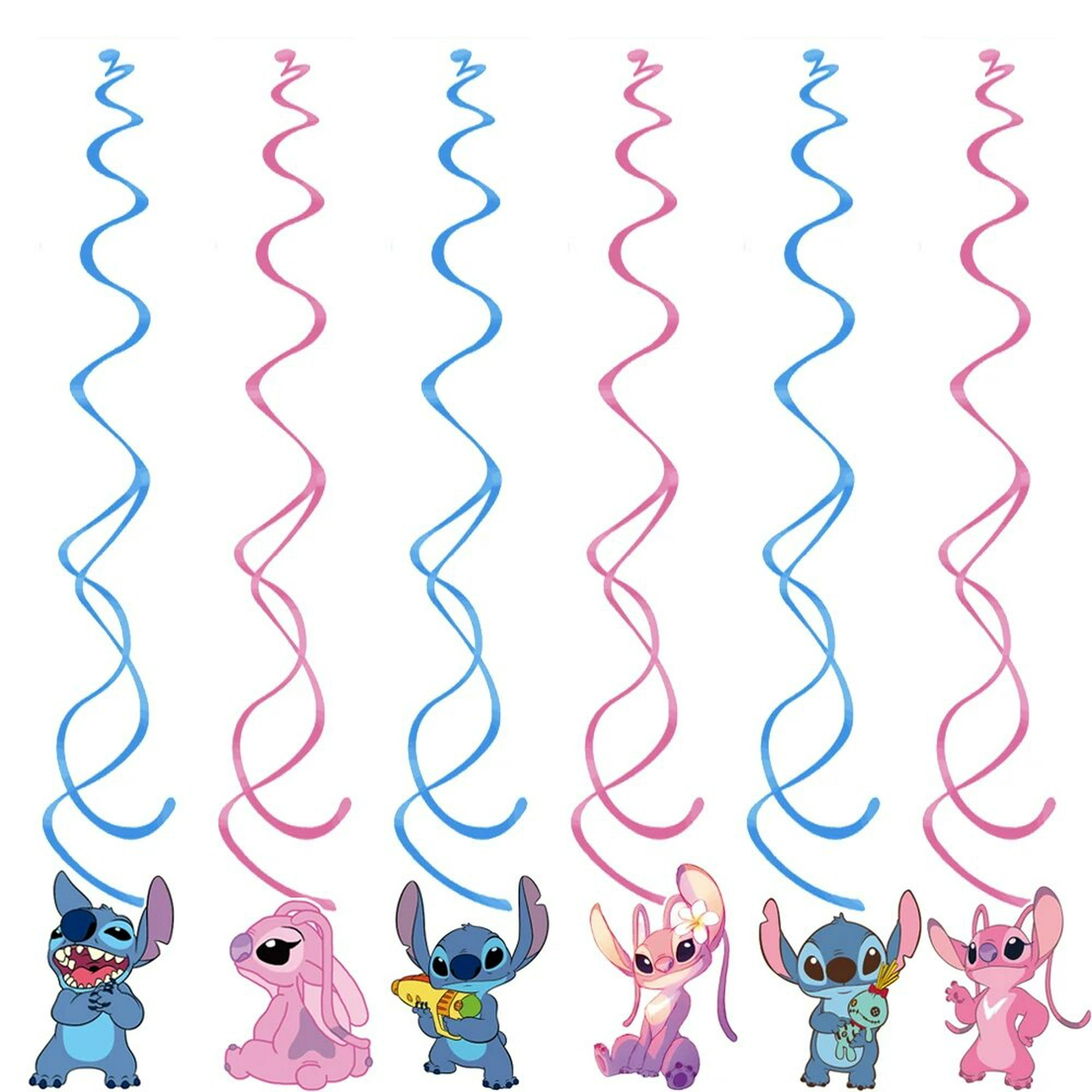 Disney-Decoraciones de Lilo & Stitch para fiesta de cumpleaños, plato de  papel de Ángel rosa para Ba Estilo Azteca