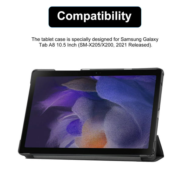 Hasta aquí carbón etiqueta Funda protectora de 10,5 pulgadas compatible con fundas para tablet Samsung  Galaxy Tab A8 2021 con f Abanopi Negro | Walmart en línea