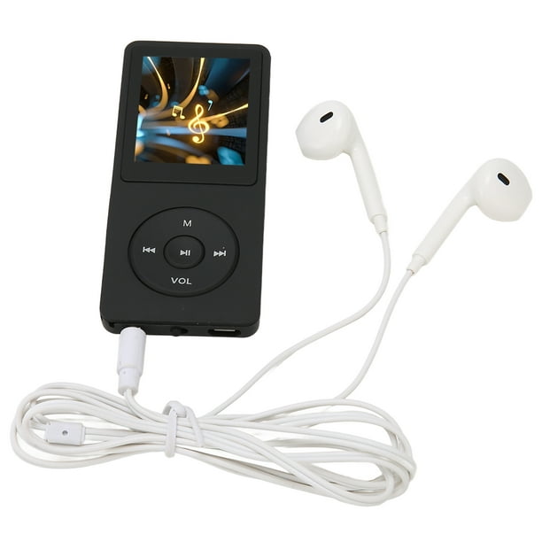 Reproductor de MP3 MP4, reproductor de música compatible con tarjeta de  memoria 64G, pantalla LCD de 1.8 pulgadas, batería de 8 horas, ultra  delgado