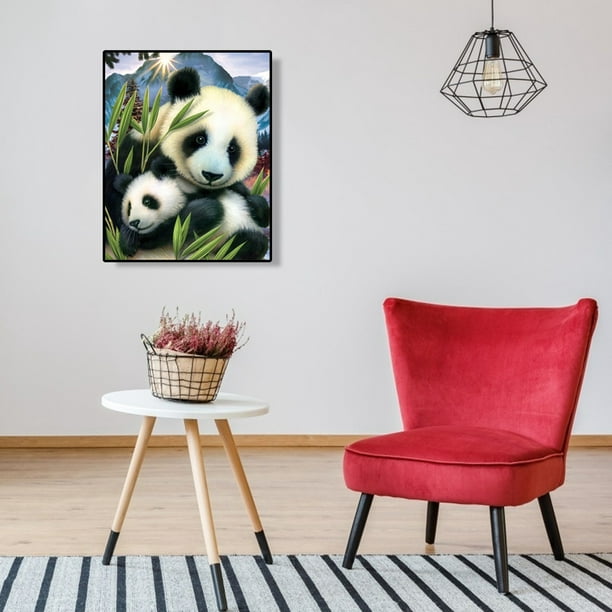 Cuadros Decorativos Pintura sin marco por números Panda Friends DIY dibujo  hecho a mano sobre lienzo regalos Ehuebsd Nuevos Originales