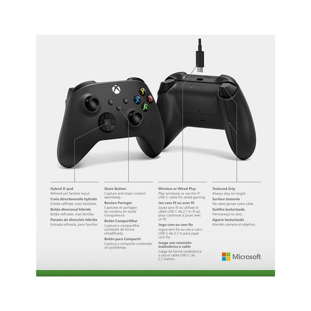 Batería recargable Xbox + cable USB-C-Guía del usuario