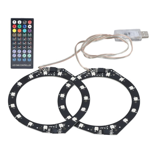 Anillo de luz LED RGB Bluetooth Sync Music 400 efectos 8 colores cinta de  luces LED con control de aplicación para consola PS5