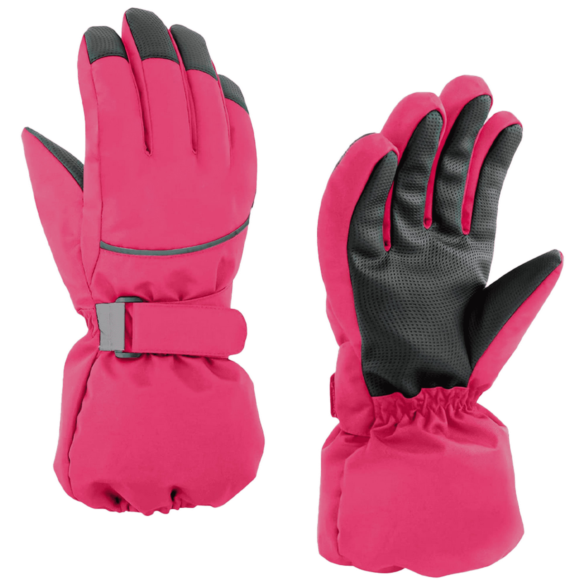 Syhood 4 pares de guantes de esquí de invierno para niños, impermeables,  guantes de nieve cálidos de dedo completo, guantes de esquí unisex para  niños