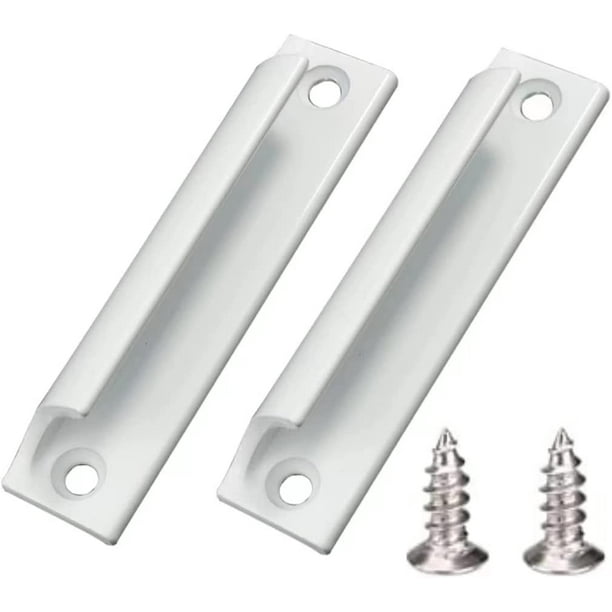 2 Piezas Tirador de Puerta Corredera Blanco Manijas para Puertas de  Aleación de Aluminio para Balcón