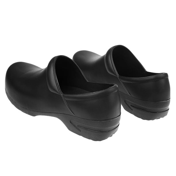  Zapatos antideslizantes para mujer, servicio de restaurante,  enfermería, trabajo, caminar, sin cordones, Negro - : Ropa, Zapatos y  Joyería