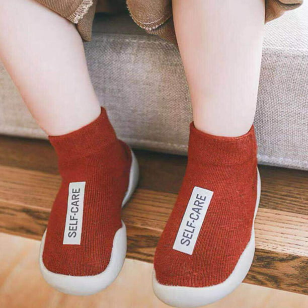 Calcetines unisex para bebé, calcetines antideslizantes de pato con parte  inferior de goma suave, botas de algodón para recién nacidos