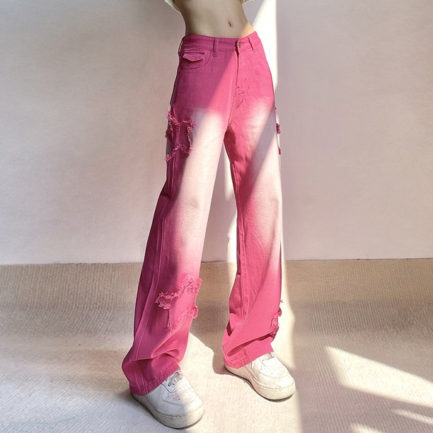 Diesel Pantalón recto rosa M JAMW Sencillez