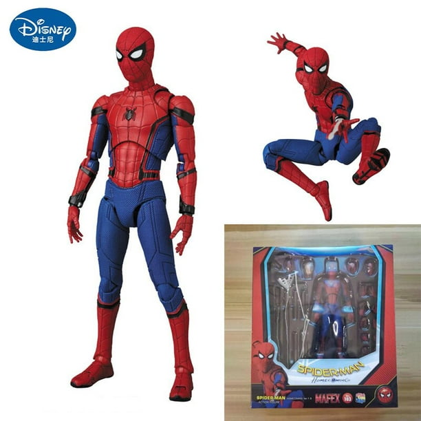Figuras de acción de Marvel Mafex Spider Man 103, modelo de muñeco de  Spiderman Homecoming edición Deluxe, accesorios múltiples, regalos de  colección