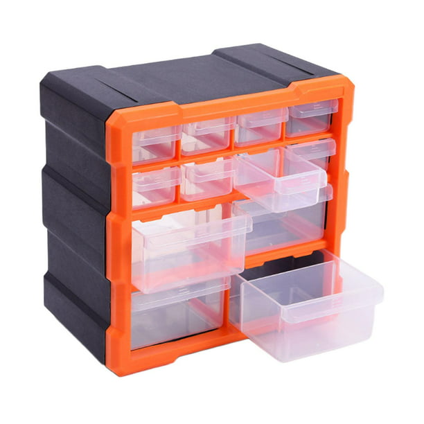 Caja de herramientas Caja de componentes Piezas de plástico de tornillos  transparentes dos Caja de almacenamiento Accesorios de - D D Baoblaze  organizador de hardware