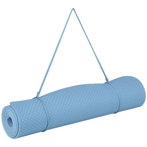 Esterilla de yoga portátil de 2,05 × 24,01 pulgadas, esterilla deportiva  gruesa, esterilla de ejerci yeacher, esterilla gruesa