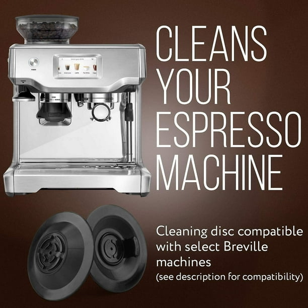 Paquete de 2 discos de limpieza para cafeteras espresso Breville  seleccionadas: disco de retrolavado de 54 mm para cafeteras espresso  comparable a la pieza Breville Bes870xl/11 YONGSHENG 8390612487873